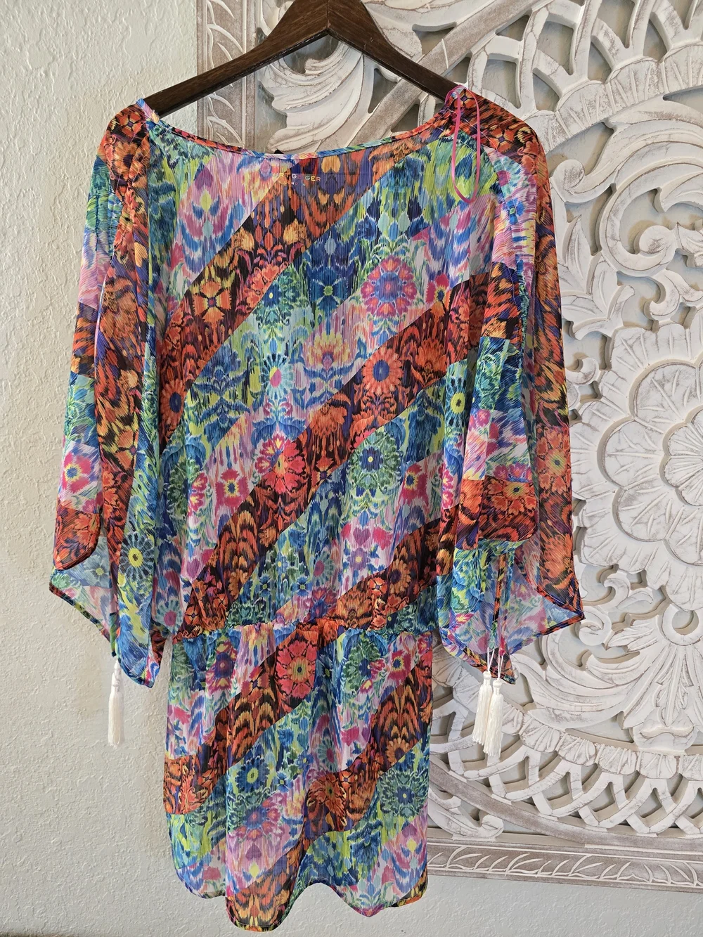 Kurt Geiger London X Matthew Williamson Tunic Swim Coverup Kensington Printed S - Picture 7 of 8